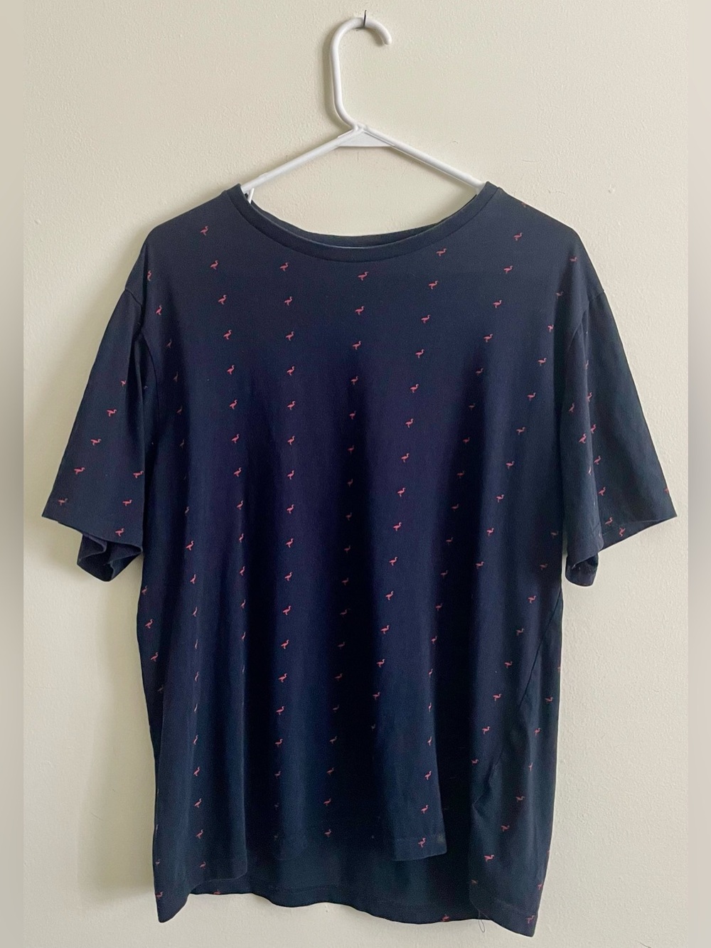 🌺 Denim & Flower Navy Short-Sleeve Tee 🌺